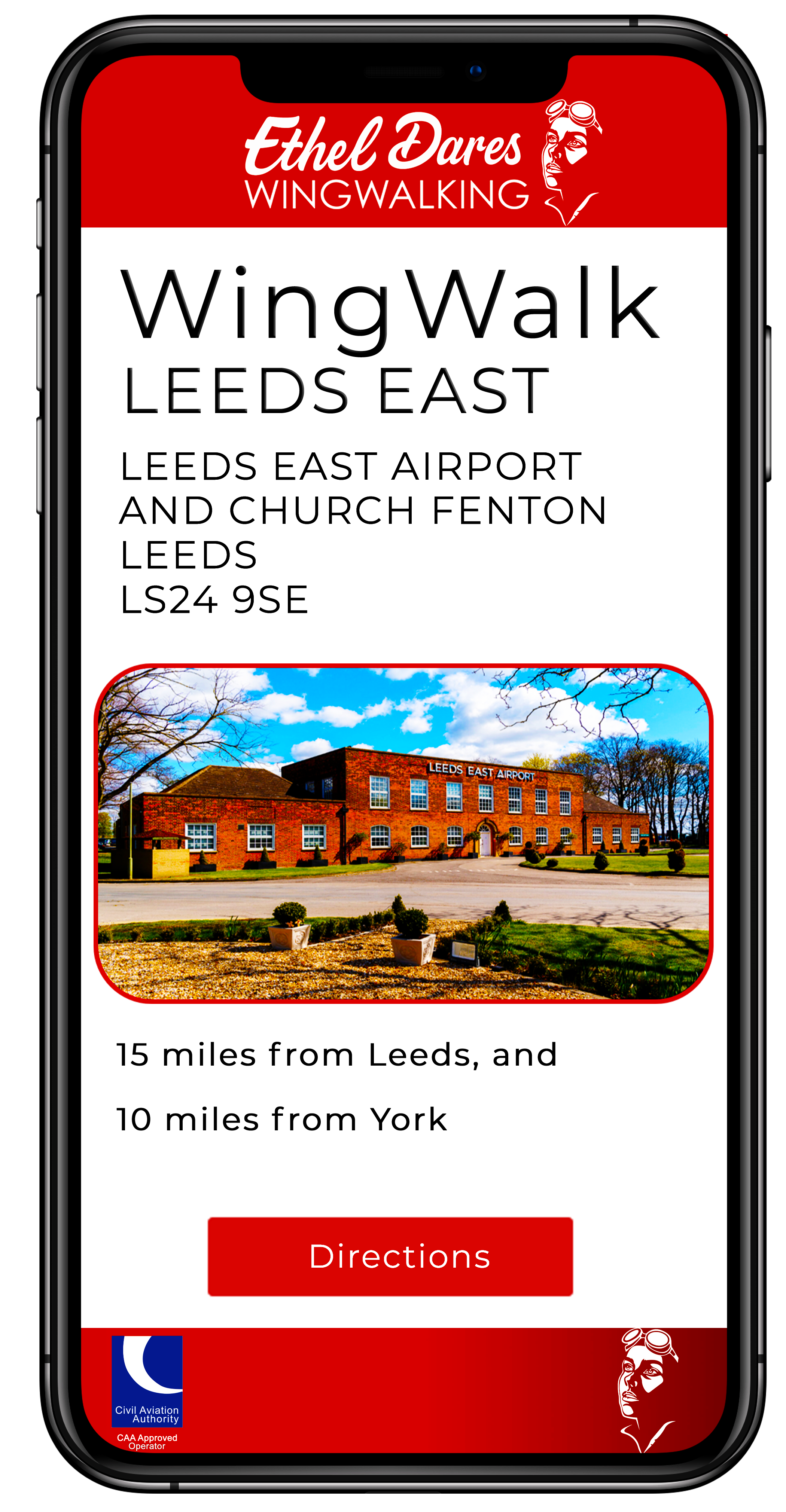 wingwalk with Ethel Dares Locations in Essex, London and Isle of Wight