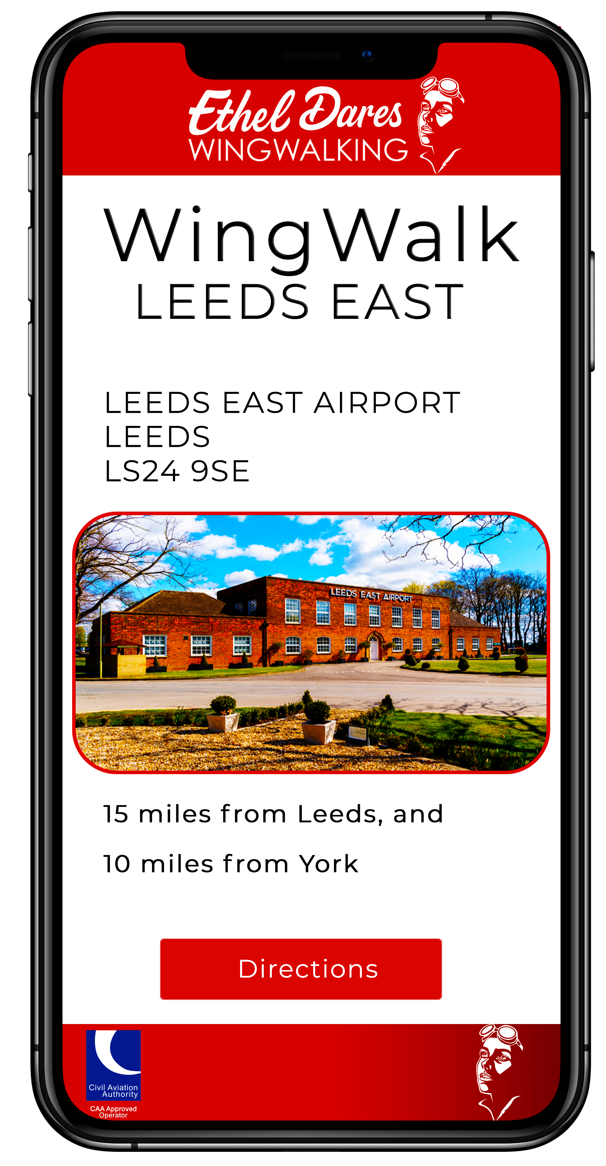 wingwalk with Ethel Dares Locations in Essex, London and Isle of Wight